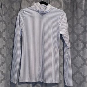 Silver Long Sleeve Blouse